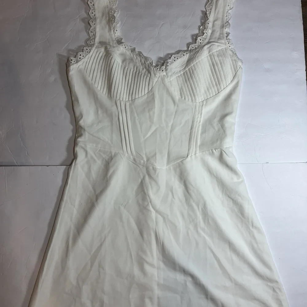 Sth Cute Babydoll Mini Dress, White, Size Small - Picture 6 of 16